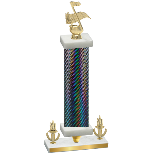 Premium Single Black Carbon Fiber Victory Music Trophy