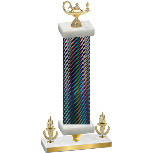 Premium Single Black Carbon Fiber Victory Academics Trophy