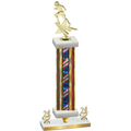 Premium Single Flag USA Year Football Trophy