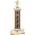 Premium Single Flag USA Third Place Soccer Trophy