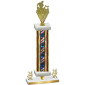 Premium Single Flag USA Year Rugby Trophy