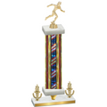 Premium Single Flag USA Victory Running Trophy