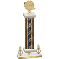 Premium Single Flag USA Victory Running Trophy