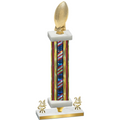 Premium Single Flag USA Year Football Trophy