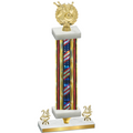 Premium Single Flag USA Year Bowling Trophy