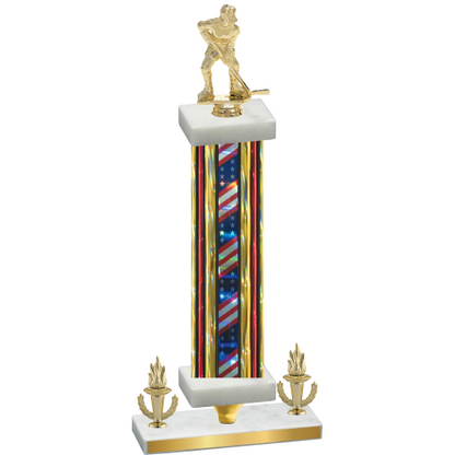 Premium Single Flag USA Victory Hockey Trophy