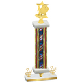 Premium Single Flag USA Second Place Pickleball Trophy