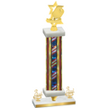 Premium Single Flag USA Third Place Pickleball Trophy