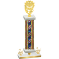 Premium Single Flag USA Second Place Pickleball Trophy