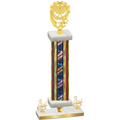 Premium Single Flag USA Third Place Pickleball Trophy