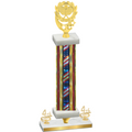 Premium Single Flag USA Fourth Place Pickleball Trophy