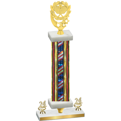 Premium Single Flag USA Year Pickleball Trophy