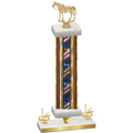 Premium Single Flag USA First Place Horses Trophy
