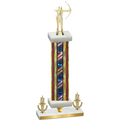 Premium Single Flag USA Victory Archery Trophy