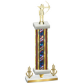 Premium Single Flag USA Victory Archery Trophy