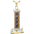 Premium Single Flag USA Year Weights Trophy