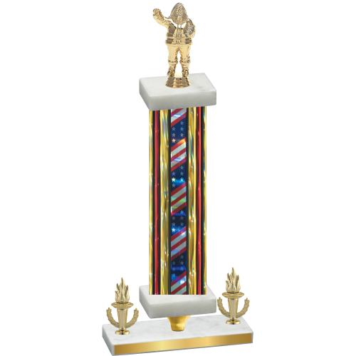 Premium Single Flag USA Victory Holiday Trophy