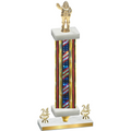 Premium Single Flag USA Year Holiday Trophy