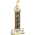 Premium Single Flag USA Year Golf Trophy
