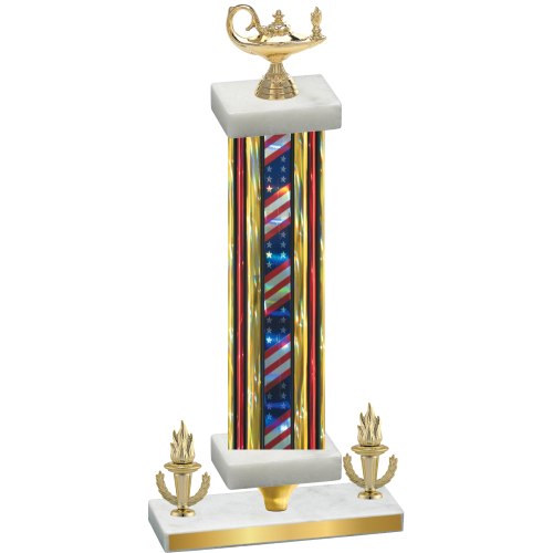 Premium Single Flag USA Victory Academics Trophy