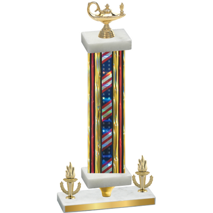 Premium Single Flag USA Victory Academics Trophy