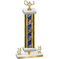Premium Single Flag USA Year Academics Trophy