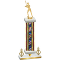 Premium Single Flag USA Victory Softball Trophy