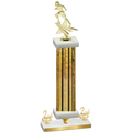 Premium Single Gold Glacier Second Place Football Trophy