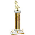 Premium Single Gold Glacier Year Football Trophy