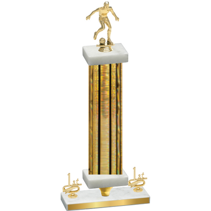 Premium Single Gold Glacier First Place Soccer Trophy