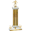 Premium Single Gold Glacier Second Place Soccer Trophy