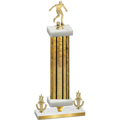 Premium Single Gold Glacier Victory Soccer Trophy
