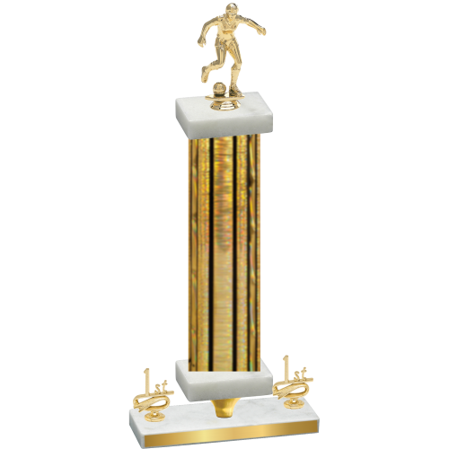 Premium Single Gold Glacier First Place Soccer Trophy