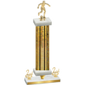 Premium Single Gold Glacier Second Place Soccer Trophy