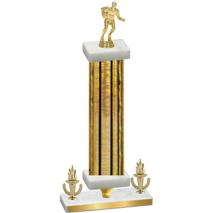 Premium Single Gold Glacier Victory Rugby Trophy