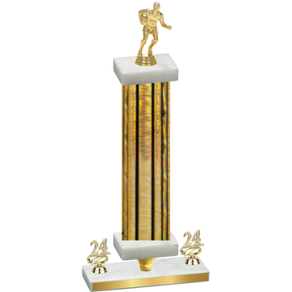 Premium Single Gold Glacier Year Rugby Trophy