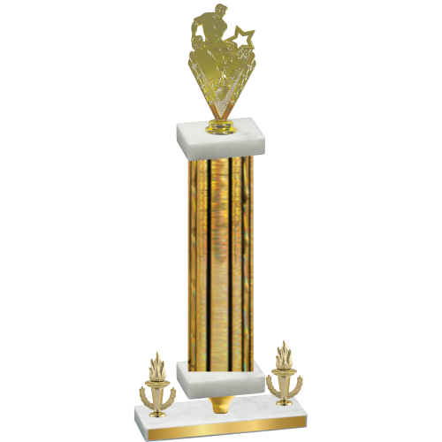 Premium Single Gold Glacier Victory Rugby Trophy