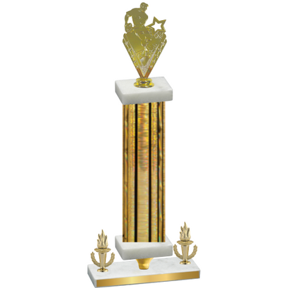 Premium Single Gold Glacier Victory Rugby Trophy