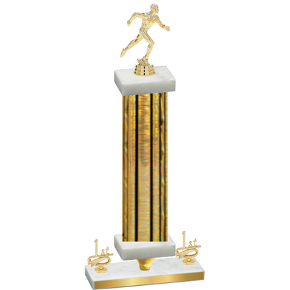 Premium Single Gold Glacier First Place Running Trophy