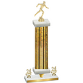 Premium Single Gold Glacier Year Running Trophy