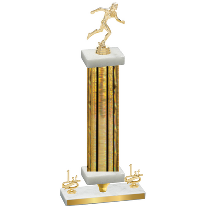 Premium Single Gold Glacier First Place Running Trophy