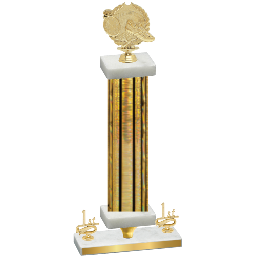 Premium Single Gold Glacier First Place Running Trophy