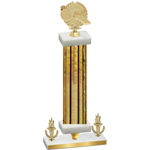 Premium Single Gold Glacier Victory Running Trophy
