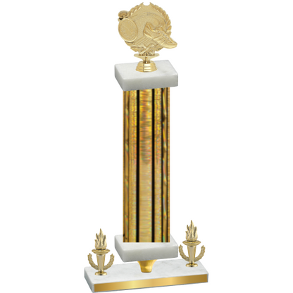 Premium Single Gold Glacier Victory Running Trophy