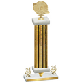 Premium Single Gold Glacier Year Running Trophy
