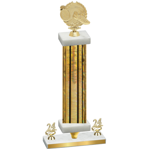 Premium Single Gold Glacier Year Running Trophy