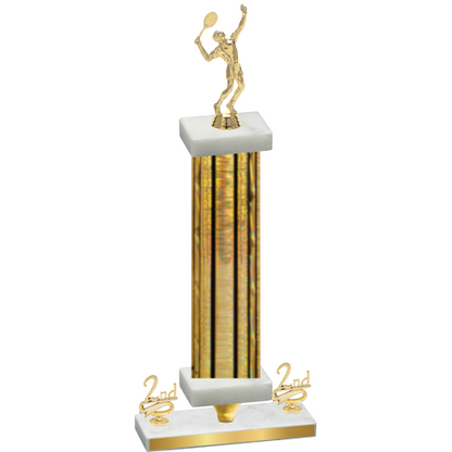 Premium Single Gold Glacier Second Place Tennis Trophy