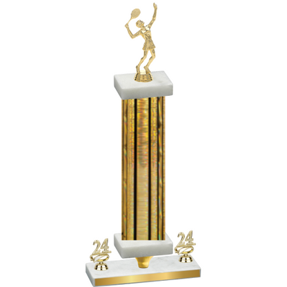 Premium Single Gold Glacier Year Tennis Trophy