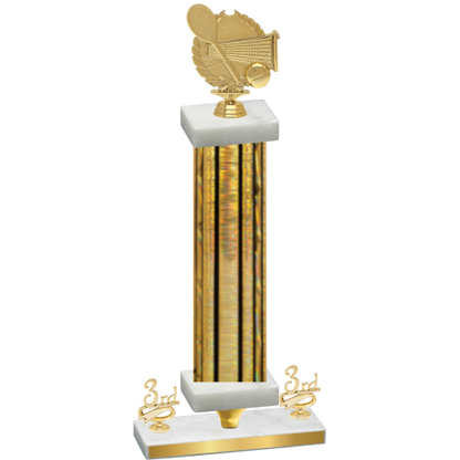 Premium Single Gold Glacier Third Place Tennis Trophy