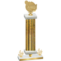 Premium Single Gold Glacier Fourth Place Tennis Trophy